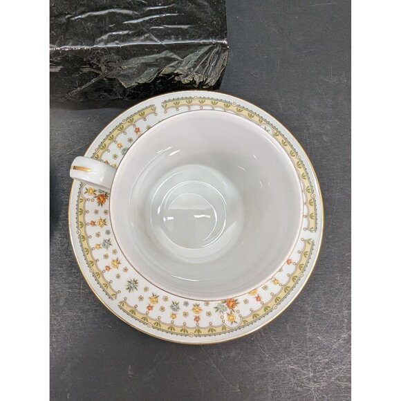 Garden Bouquet Fine China 4078 Replacement Cup and Saucer Set Lot of 2 - Picture 6 of 10